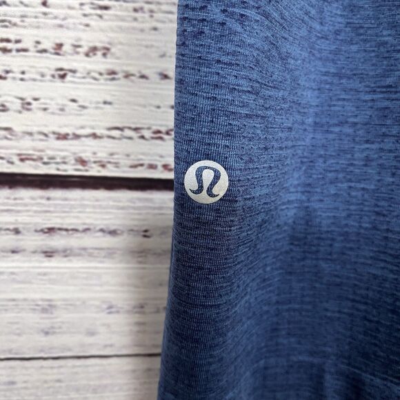 Lululemon Mens Metal Vent Tech Short Sleeve Shirt Size XXL Blue Gym Activewear - Picture 5 of 9